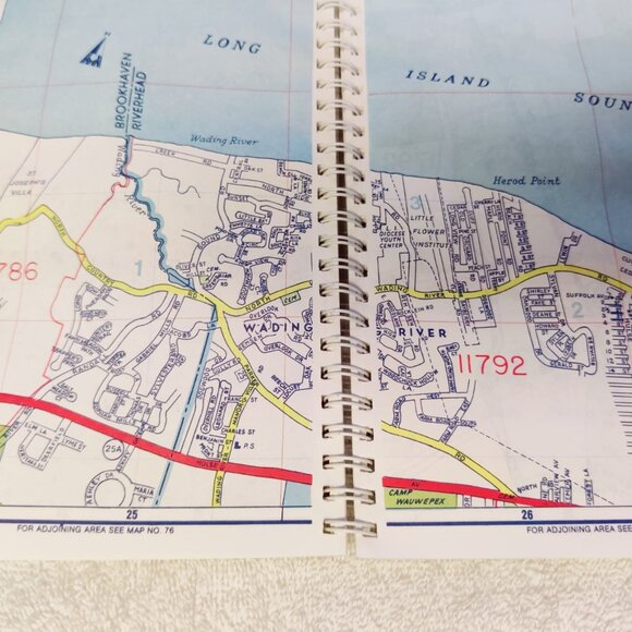 Atlas Hagstrom  NY Western Suffolk County -Spiral Bound Pocket Atlas - Picture 8 of 12